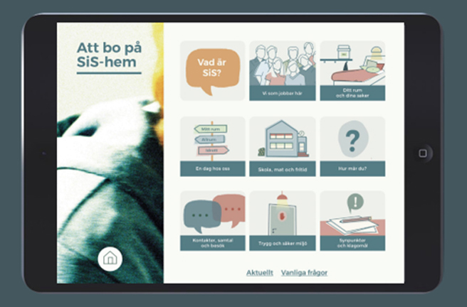 Prototyp på digital version av bildstödet.