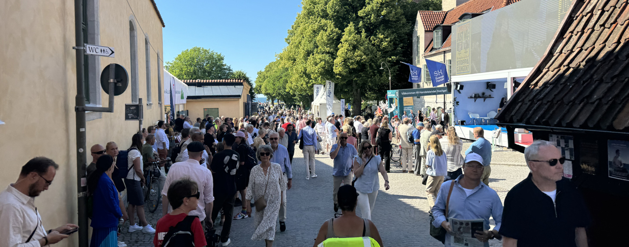 Bild från Visby under Almedalsveckan. 