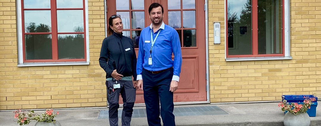Annika Källbom, institutionsansvarig sjuksköterska, och Almir Karahodza, kvalitetschef, på LVM-hemmet Hornö.