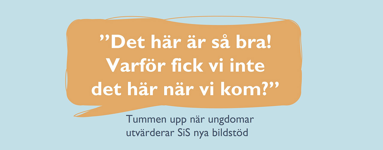 Pratbubbla med citatet Det här är så bra! Varför fick vi inte det här när vi kom?